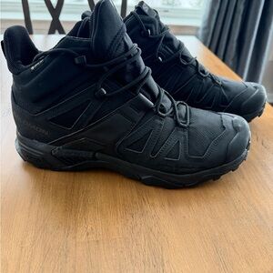 Men's Black Salomon X ULTRA FORCES MID GORE-TEX Size 12